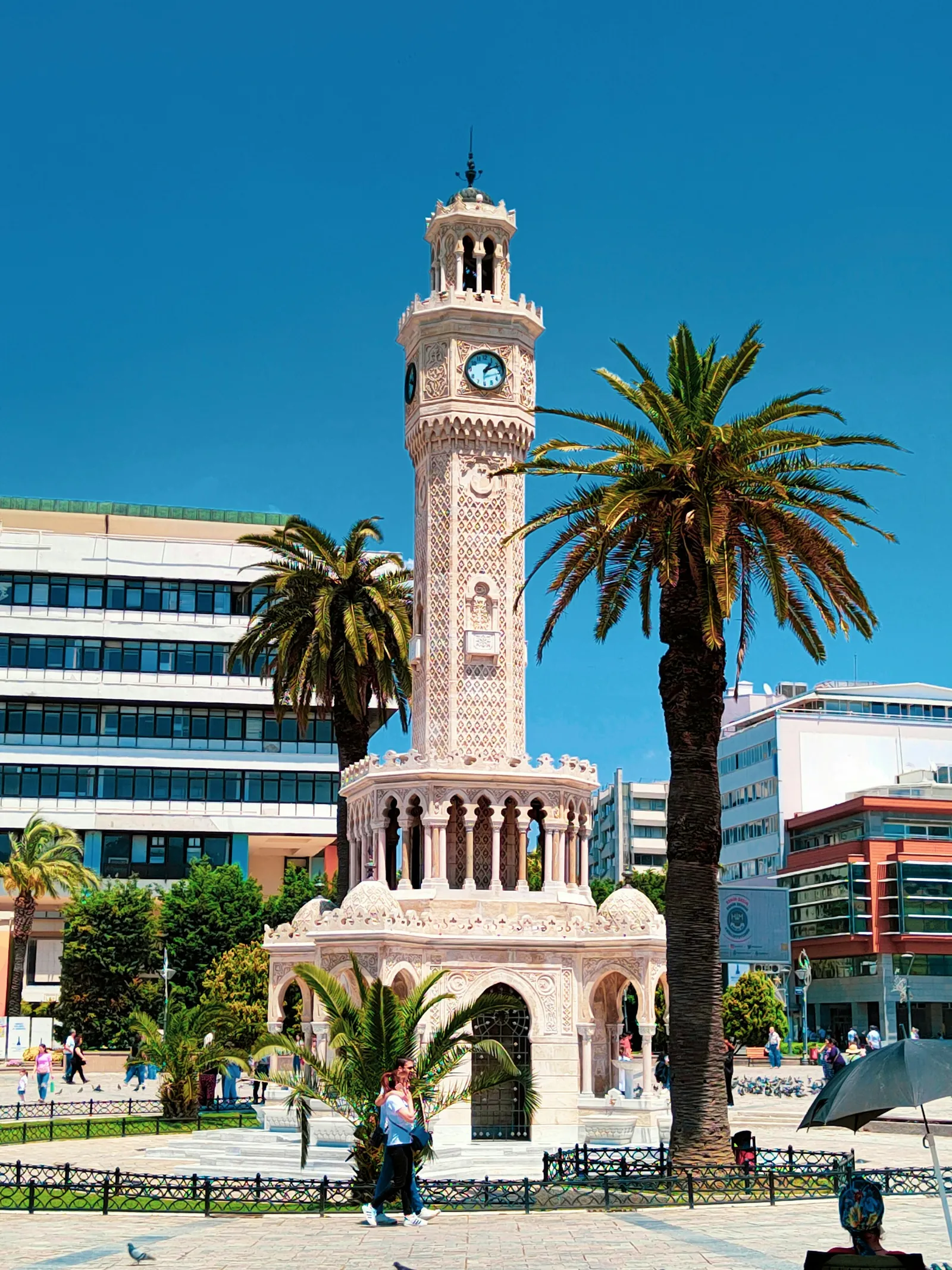 Izmir Clock Tower on a sunny day